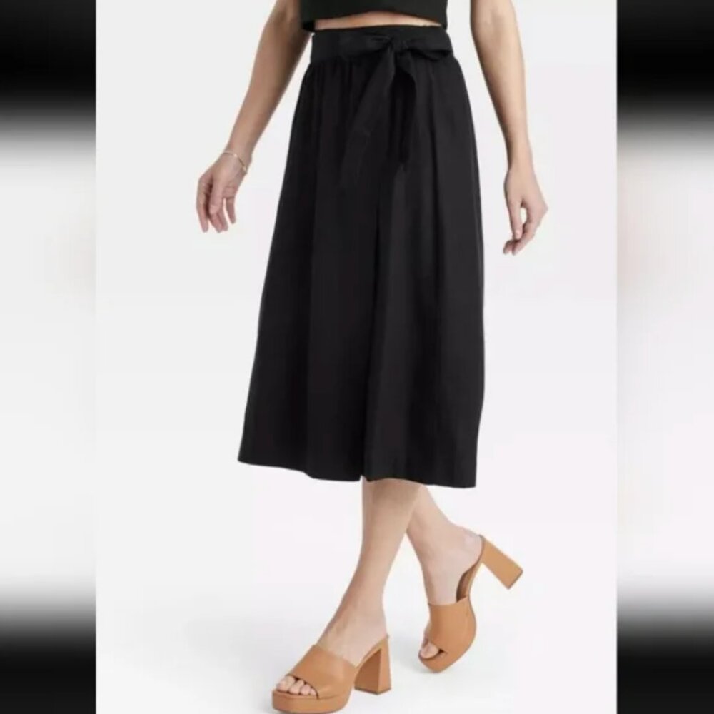 NWT | A New Day Target Black Mid Length Wrap Skirt | XXL